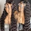 13x4 SDD Black Jerry Curl Wig 30inches
